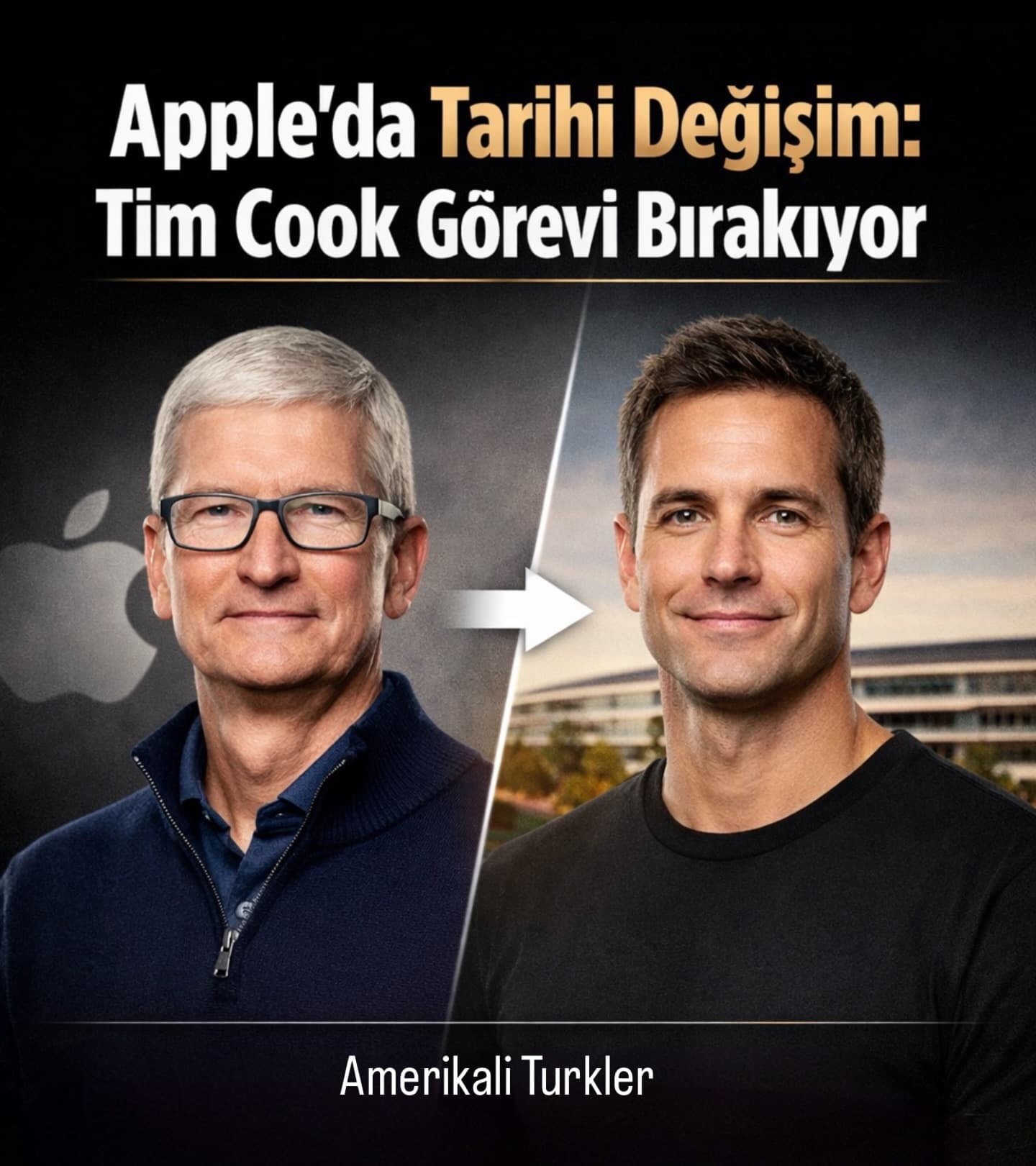 Apple’da tarihi değişim: Tim Cook görevi bırakıyor