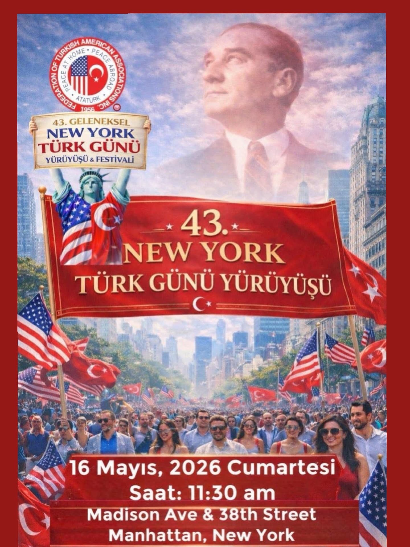 43. New York Türk Günü Yürüyüşü & Festivali