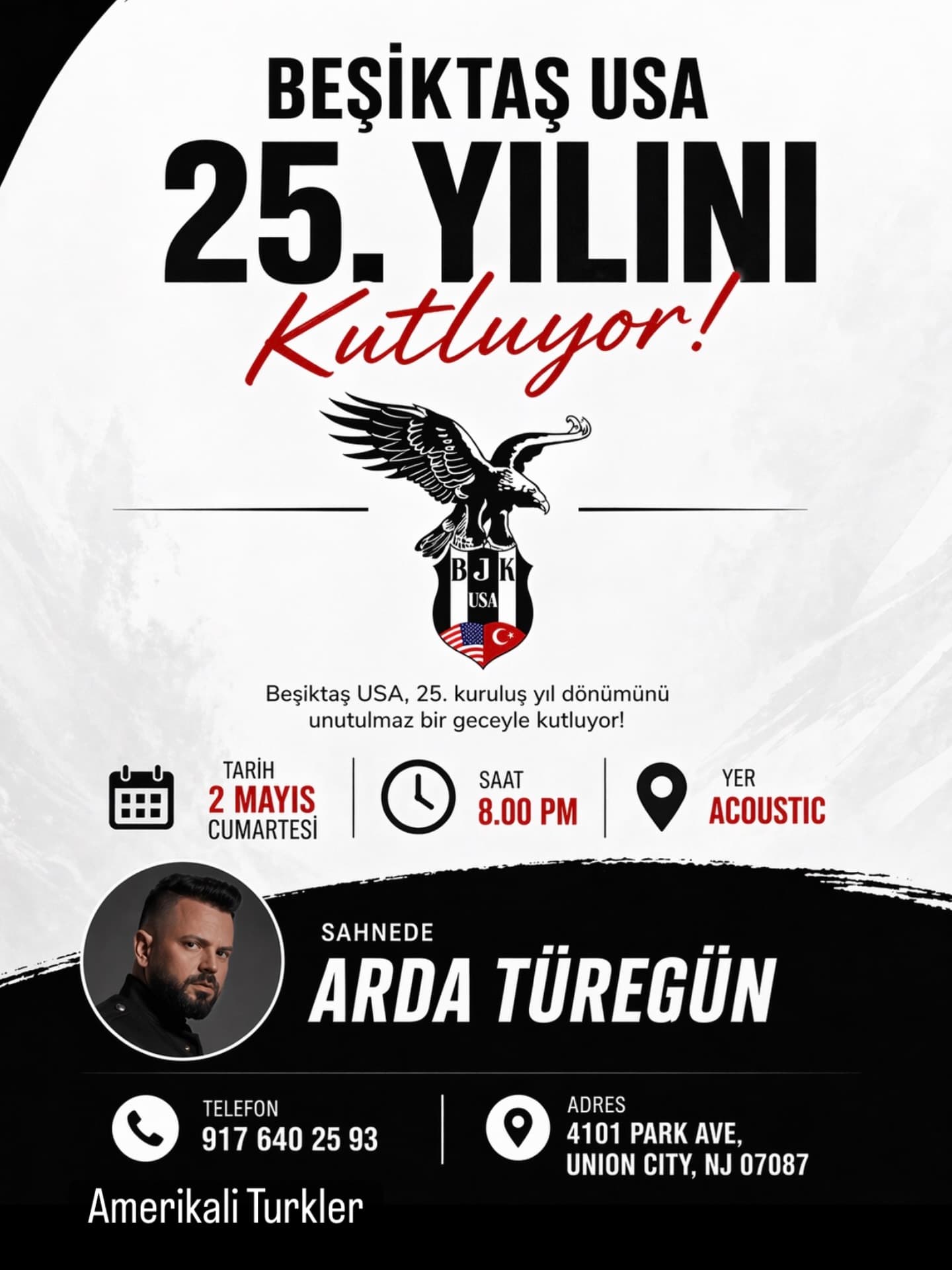 Beşiktaş USA 25. yılını kutluyor