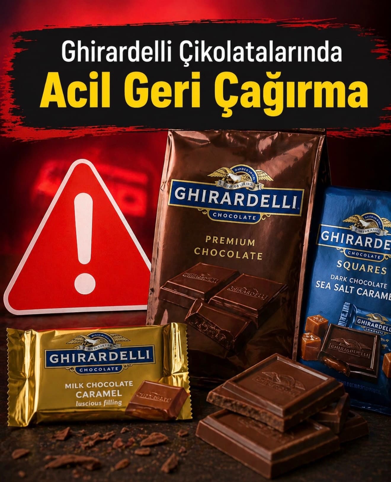 Ghirardelli Çikolatalarında Acil Geri Çağırma