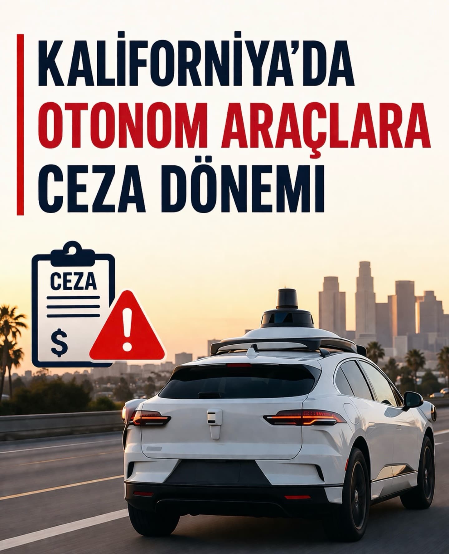 Kaliforniya’da Otonom Araçlara Ceza Dönemi