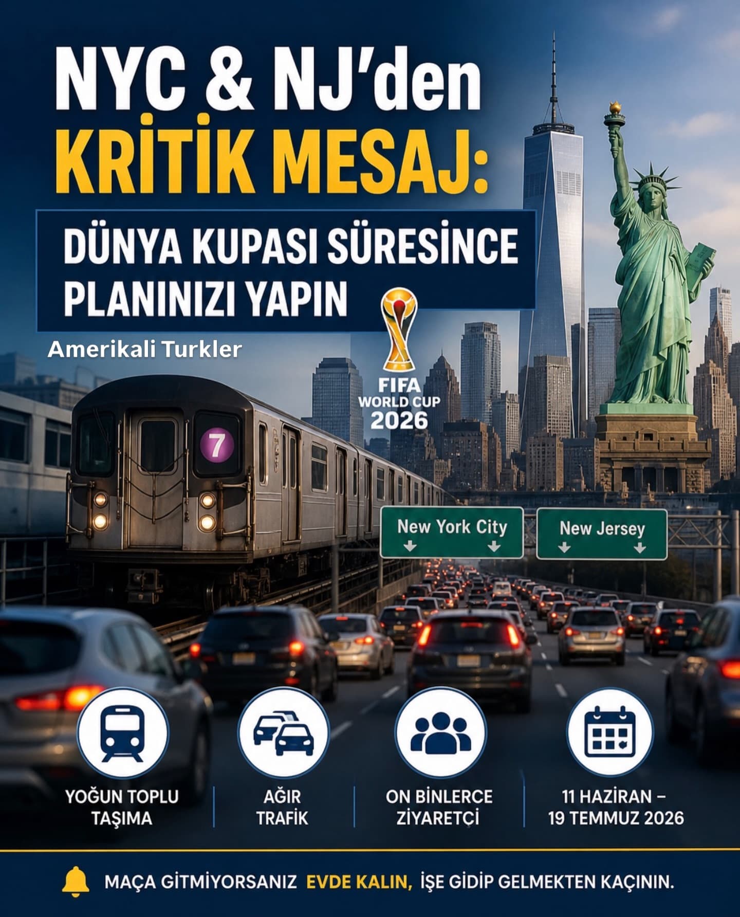 NYC & NJ’den Kritik Mesaj: Dünya Kupası Süresince Planınızı Yapın